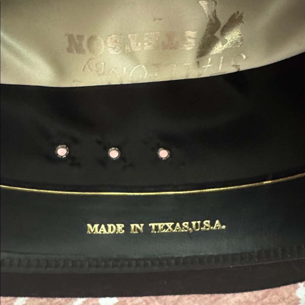 Stetson Stallion Black XX Premium Wool Cowboy Hat 7 3/8 Made in USA - Picture 8 of 11